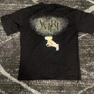 Amiri Champagne Life T-Shirt Men’s Large, Medium, Small